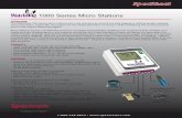 1000 Series Micro Stations - Spectrum Technologies · ® 1000 Series Micro Stations ... accurate data that will result in increased profits. The LCD display confirms logger operation