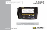 IMPORTANT WARRANTY NOTE - Instrumart · n 3-PHASE POWER QUALITY ANALYZER ENGLISH User Manual IMPORTANT WARRANTY NOTE: By registering online within 30 days from the date of purchase,