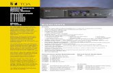 9000 SERIES - Standard Audio · 2009-11-02 · M-9000 The TOA 9000 Series Digital Matrix Mixer/Ampliﬁers redeﬁne the conven-tional mixer/ampliﬁer category by combining a modular