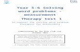 To support the solving word problem therapies for measurement  · Web view1. To support the solving word problem therapies for measurement. Commissioned by The PiXL Club Ltd. October.