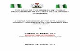 A PAPER PRESENTED AT THE 2015 ANNUAL …...A PAPER PRESENTED AT THE 2015 ANNUAL GENERAL CONFERENCE OF THE NIGERIAN BAR ASSOCIATION by EMEKA M. EZEH, OFR DIRECTOR-GENERAL BUREAU OF