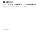 2016 Minerals Yearbook - prd-wret.s3-us-west-2.amazonaws.com · rocks, especially limestone) and fuels are burned at high temperatures to make clinker, resulting in large emissions
