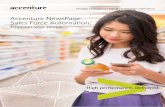 Accenture NewsPage Sales Force Automation · Rise in order lines for one of the largest consumer goods companies in India Made for emerging and developing markets Accenture NewsPage
