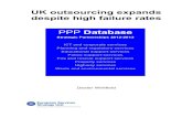 UK outsourcing expands despite high failure rates - European Services … · 2016-02-19 · UK outsourcing expands despite high failure rates PPP Database Strategic Partnerships 2012-2013