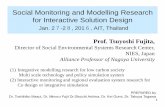 Social Monitoring and Modelling Research for Interactive ...158.210.250.9/i-forum/jqjm1000000g0s39-att/1-1.pdf · 17.04.2015  · Society by NIES K.Gomi(2015) Low carbon planning