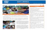 IOM Liberia Ebola Response external situation report no. 5 · 2015-04-30 · 4 2 2 0 Rashad Islamic school campus to # of border officials trained in health screening 188 0 188 0
