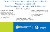 Best Practices to Improve HCAHPS Scores - Qualis HCAHPS Improvement Action Webinar Series: Session 2