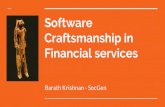Software Craftsmanship in Financial services Barath ... · Consulting → Applying ... TDD, Test Strategy (Test Pyramid), ATDD Common Language BDD Flow Enhancement CI, CD. Training