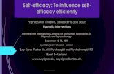 Self-efficacy: To influence self- efficacy efficiently ... آ´Self-efficacy determines individual motivation,