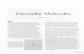 Interstellar Moleculescalteches.library.caltech.edu/573/2/interstellar.pdf · Interstellar Molecules by Gillian Knapp Wenyou look into the sky at night, you see our galaxy as a band