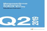 ManpowerGroup Employment Outlook Survey Netherlands Q2 2019€¦ · 6 ManpowerGroup Employment Outlook Survey East The strongest labor market in eight years is forecast for the second
