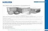 Air filters for ventilation installations · Filters are used in ventilation both in air supply and exhaust systems . Filters in air exhaust installations Arresting impurities with