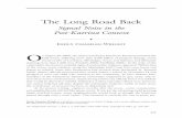 The Long Road Back - Mercatus Center · The Long Road Back Signal Noise in the Post-Katrina Context EMILY CHAMLEE-WRIGHT O n August 29, 2005, the nation watched as Hurricane Katrina