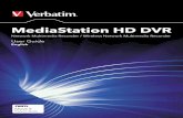 MediaStation HD DVR - Verbatim€¦ · Thank you for choosing the new Verbatim MediaStation HD DVR Network Multimedia Recorder. This device is an all round home entertainment system
