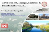 Environment, Energy, Security & Sustainability (E2S2) · Presented at the NDIA Environment, Energy Security & Sustainability (E2S2) Symposium & Exhibition held 14-17 June 2010 in