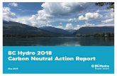 BC Hydro | 2018 Carbon Neutral Action Report...BC Hydro’s vision is to be the most trusted, innovative utility company in North America by being smart about power in all we do. We