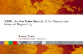 XBRL As the Data Standard for Corporate Internal Reportingeurofiling.info/2018/wp-content/uploads/AveryStarr-XBRL-Internal... · XBRL As the Data Standard for Corporate Internal Reporting.