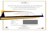 INSTITUTE OF ACCOUNTING & COMMERCE · NQF5 within 3 years of obtaining membership with the Institute. This is the IAC’s Recognition of Prior Learning (RPL) process. The applicant