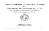 South Carolina College- and Career-Ready Standards and ... · SCCCR Standards and NCSC CCCs ELA Crosswalk Page 1 South Carolina College- and Career-Ready Standards and National Center