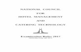NATIONAL COUNCIL FOR HOTEL MANAGEMENT AND CATERING TECHNOLOGYcchmct.org/img/Exam Rules 2017.pdf · 2019-06-26 · National Council for Hotel Management & Catering Technology, Noida.