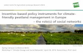 Incentive-based policy instruments for climate- friendly ... · Incentive-based policy instruments for climate-friendly peatland management in Europe – the role(s) of social networks.