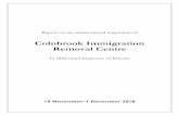 Colnbrook Immigration Removal Centre...Contents 4 Colnbrook Immigration Removal Centre Glossary of terms We try to make our reports as clear as possible, but if you find terms that