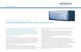 Redefining MALDI-TOF/TOF Performance · ultrafleXtreme MALDI-TOF/TOF: Bruker’s patented 1 kHz smartbeam-II laser provides system performance. focus diameters down to 10 µm for