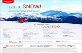 EXCLUSIVE OFFER Let it snow! - satovacations.com · EXCLUSIVE EXCLUSIVE. OFFER OFFER. The SAFETY & RELIABILITY of Air Canada and Air Canada Rouge EARN & REDEEM 1,000. s of Aeroplan