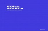 WHITE PAPER VOICE SEARCH - Mono Solutions...consumers use voice search to find local business information on a daily basis, and after getting information about local business via voice