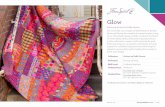 Glow - FreeSpirit Fabrics Glow.pdf · fabrics will bring the warmth of summer’s glow to any room. The simple design artfully combines the blend of woven ikats, batiks, and printed