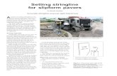 Setting stringline for slipform pavers - PhoenixCurbMachines · a slipform paving operation. The slip - former places concrete by electronically referencing the sensor stringline
