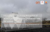 Induced Seismicity During Reinjection of Wastewater in ... · Induced Seismicity During Reinjection of Wastewater in Hellisheiði Geothermal Field, SW Iceland Sigríður Kristjánsdóttir,