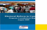 Electoral Reform in Cambodia - National Democratic Institute · 2016-10-02 · Electoral Reform in Cambodia: Program Consultations Report (August 2009) reports and analyses on Cambodia