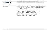 GAO-14-256, Federal Student Loans: Better …Report to Congressional Requesters FEDERAL STUDENT LOANS Better Oversight Could Improve Defaulted Loan Rehabilitation March 2014 GAO-14-256