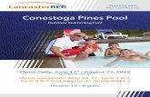 Conestoga Pines Pool - Lancaster RecAfter May 25th, return application and fees to: Conestoga Pines Pool For Office Use Only: Pass # __ ___ __ _____ Season passes must be picked up