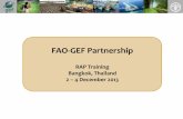 Papel de la FAO en el GEF · National Protfolio Formulation Exercise, NPFE (new in GEF-5 not mandatory) ... Mark Davis (AGPM) Fisheries J. Turner/J. Fogelgren (FIDP) Forestry Caterina