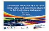 Mh i l Mechanical bh ibehaviour of l i f electronic ...audace-reliability.crihan.fr/Ateliers_files/2... · Mh i l Mechanical bh ibehaviour of l i f electronic components and assemblies