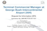 Terminal Commercial Manager at George Bush ......Terminal Commercial Manager at George Bush Intercontinental Airport (IAH) Request for Information (RFI) Solicitation No. HBH -MLITCD