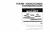 FAIR HOUSING HANDBOOK - VBgov.com · 2016-02-01 · Fair housing is not only a legal requirement under state and federal fair housing laws; it is a moral concern and a matter of economics.
