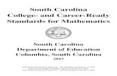 South Carolina College- and Career-Ready Standards for ... · SCCCR Intermediate Algebra Overview Page 89 SCCCR Intermediate Algebra Page 90 ... served as the foundation and compass