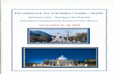 PILGRIMAGE TO LOURDES PARIS ROME - OnlineAgencycontent.onlineagency.com/sites/93840/pdf/msgr.wojcickilourdes-par … · PILGRIMAGE TO LOURDES * PARIS * ROME November 14 - 22, 2014