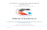 PROCEEDINGS - Global Academic Research Institutemultidisciplinaryjournal.globalacademicresearchinstitute.com/images… · PROCEEDINGS GARI WINTER MULTIDISCIPLINARY RESEARCH SYMPOSIUM