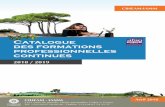 Catalogue des formations professionnelles continues · 2018-04-04 · CIHEAM-IAMM CIHEAM - IAMM 3191 route de Mende, 34093 Montpellier Cedex 5, France Tél. : (33) 04 67 04 60 00