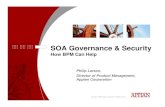 SOA Governance & Security · 2009-05-28 · SOA Governance: Service Mgmt (incl. SLAs)! SOA Governance requires the ability to create and enforce process-based SLAs with their internal
