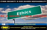 CYBER SECURITY IS OUR SHARED RESPONSIBILITY BE The …...CYBER SECURITY IS OUR SHARED RESPONSIBILITY BE The City University New York MS-ISAC GOOD C E TIZEN Multi-State Information