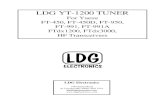 LDG YT-1200 TUNER€¦ · • PC connector: This 9-pin DB-9 jack connects to a personal computer via a 9 pin female-to-female straight-thru cable. Use of this port is optional; it