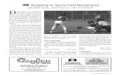O,A'TIO Budgeting for Sports Field Maintenancearchive.lib.msu.edu/tic/stnew/article/2002mar15.pdf · heads. Whether aerating, overseeding or rolling, mark the heads. Damage to the