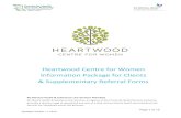 Heartwood Centre for Women Information Package for Clients ... Supplementary Referral Oc… · treatment based on Judith Herman’s “Three stages Model of Trauma and Recovery”.