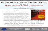 GSBS CAREER DEVELOPMENT SERIESGSBS CAREER DEVELOPMENT SERIES Toby Freedman, PhD Freedman is a scientist by training who transitioned into business as a recruiter, writer and entrepreneur.