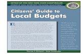 Citizens' Guide to Local Budgets6 Local Budget Guide for Citizens Example of a Typical Local Government Budget A budget is only required to show the proposed revenues and expenditures